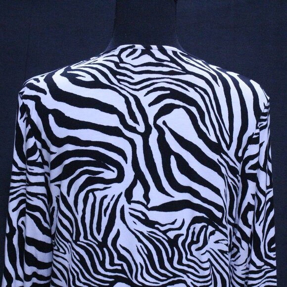 by Chicos Zebra Animal Print Long Sleeve Top - Picture 4 of 8